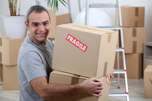 Local removals team handling business items and office transport
