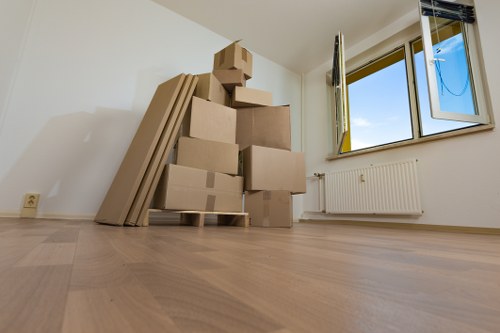 Support process for handling a moving service issue