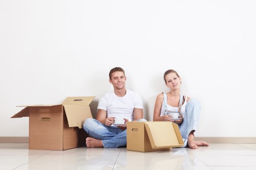 Office furniture dismantling and transport during relocation