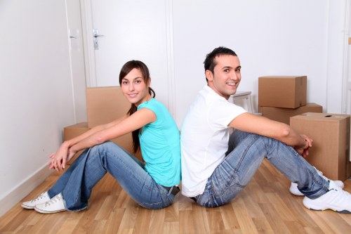Office relocation with a removal van in Pinner