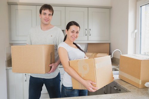 A new home interior in Pinner ready for unpacking after moving day
