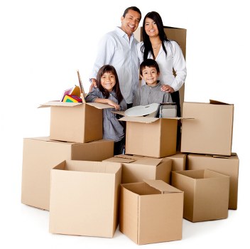 Man and van transporting boxes and furniture in Pinner